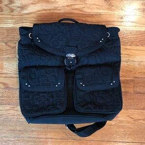 Black Vera Bradley back pack